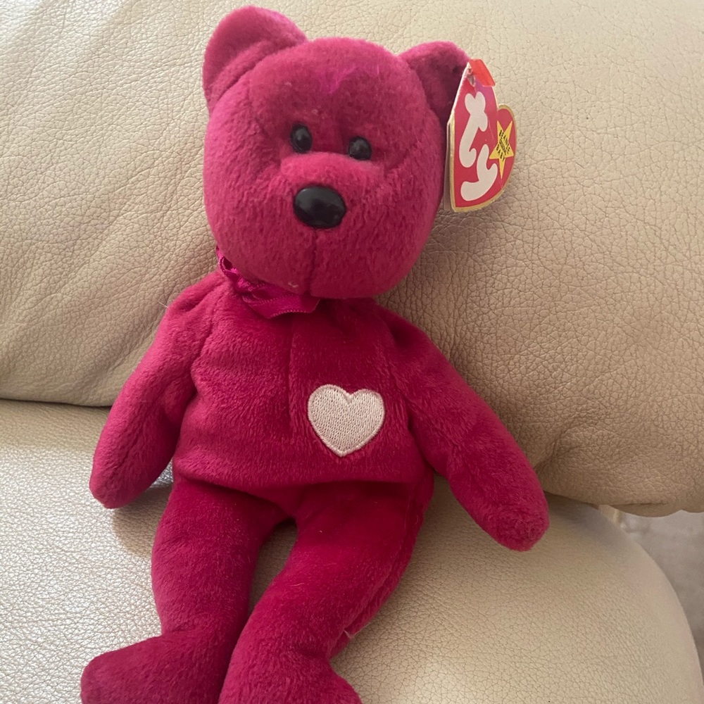 Ty Valentina Beanie Baby with errors
